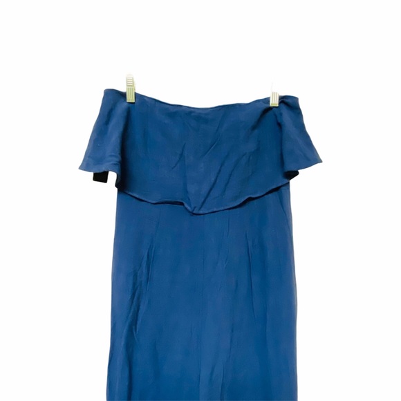 Lulus Lanah Navy Blue Strapless Jumpsuit Culotte - Picture 4 of 12